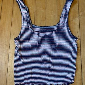 Striped crop top